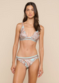 L'agence - Lexie Bikini Top - Brown/Ice Blue Paisley
