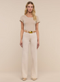 L'agence - Clayton Wide-Leg Pant - Biscuit