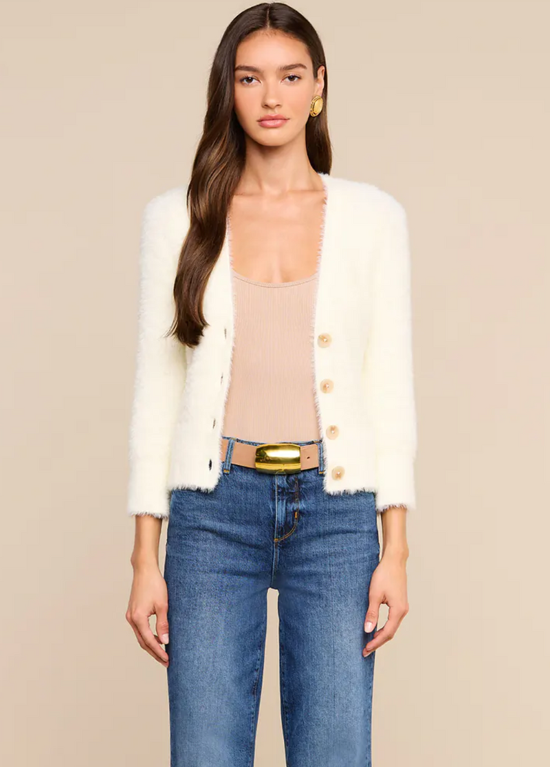L'agence - Agathe Cardigan Top - Ivory