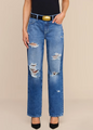 L'agence - Zelda Slouchy Straight Jean - Atlantis Destruct