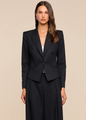 L'agence - Misa Blazer - Black/Grey Pinstripe