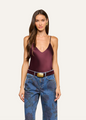 L'agence - Lexi Silk Camisole -  Deep Sangria