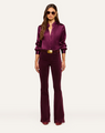 L'agence - Marty Velvet Pant - Deep Sangria