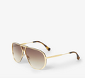 Fendi - Fendi Eclipse Sunglasses - Brown/Gold