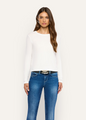 L'agence - Leanne Cotton Tee - White