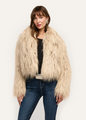 L'agence - Fenella Faux Fur Coat - Biscuit