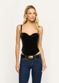 L'agence - Ariana Velvet Corset - Black