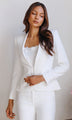 Generation Love - Sebas Peplum Crepe Jacket - White