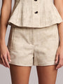 LILAH SHORTS  - CAMO PRINT IVORY