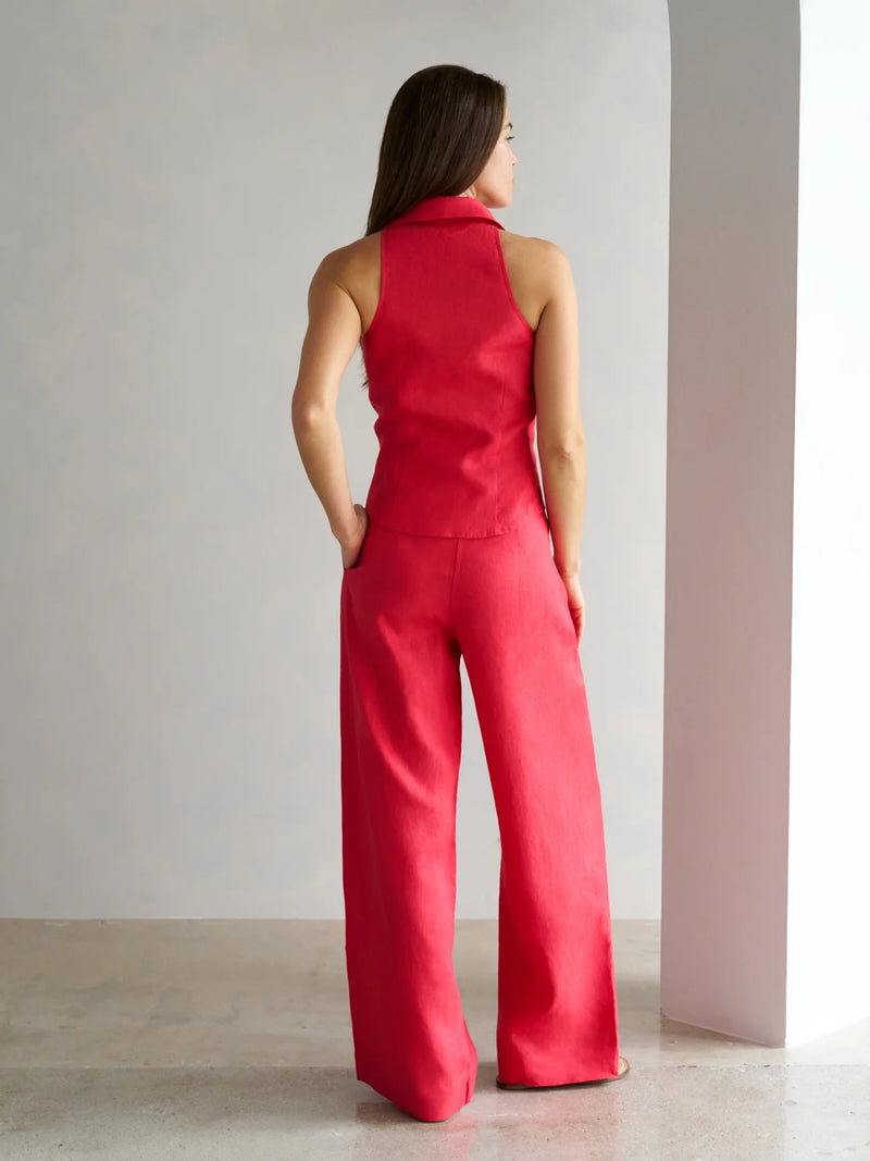 Hevron - Alina Pant - Bright Red