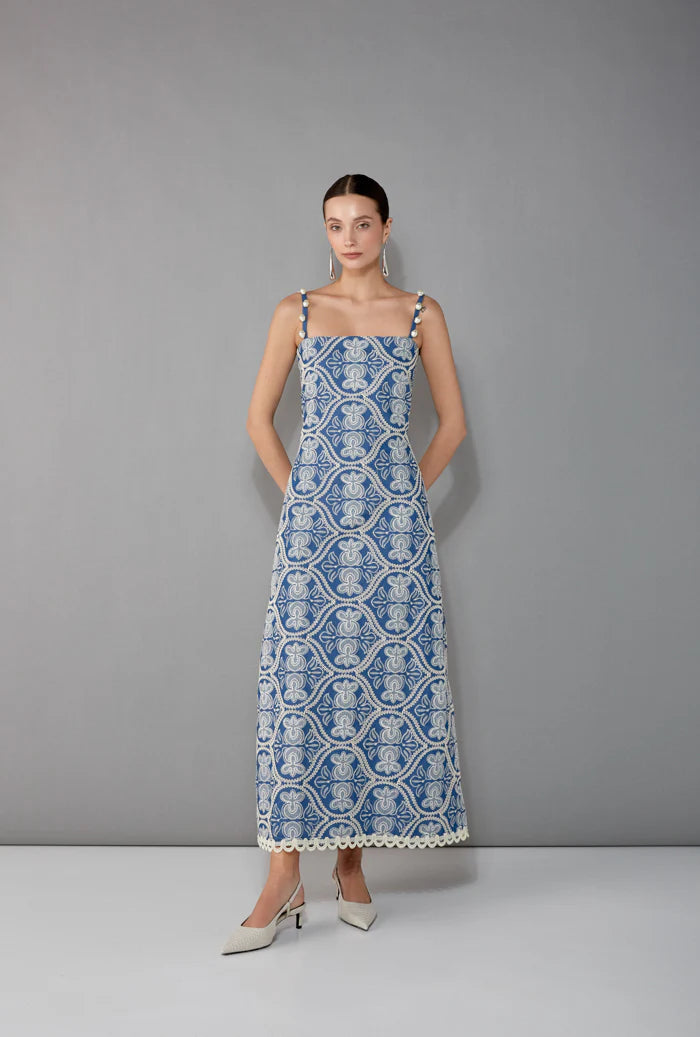 Waimari - Stella Maxi Dress - Denim