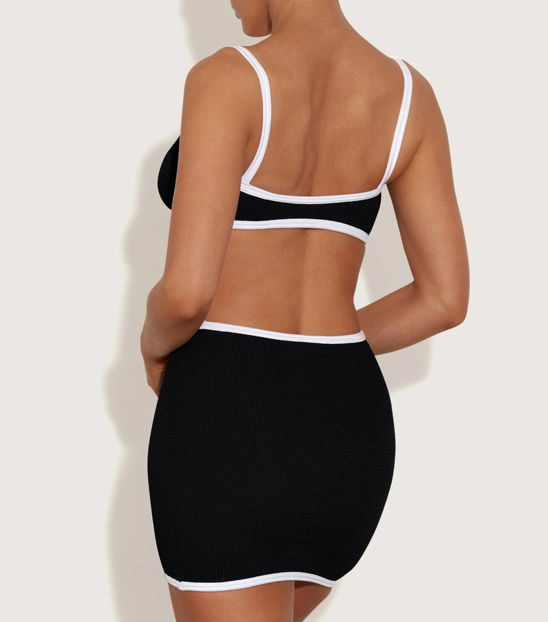 Hunza G - Swimskirt Bottom - Black/White