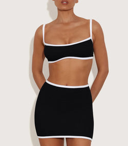 Hunza G - Swimskirt Bottom - Black/White