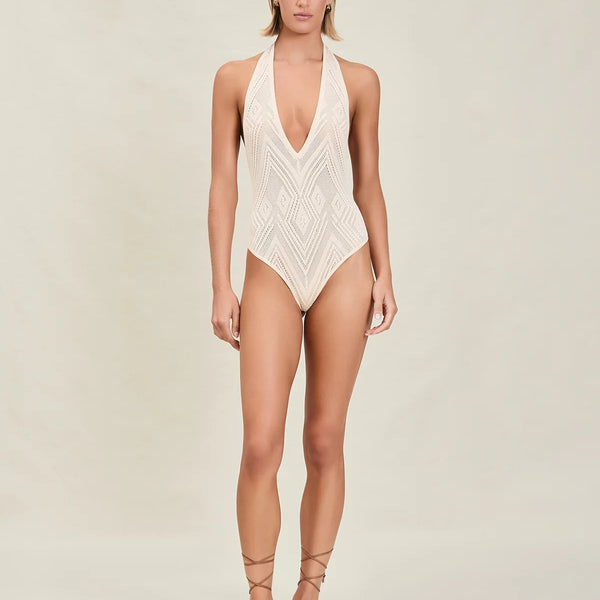 Devon Windsor - Thalia Bodysuit - Vanilla
