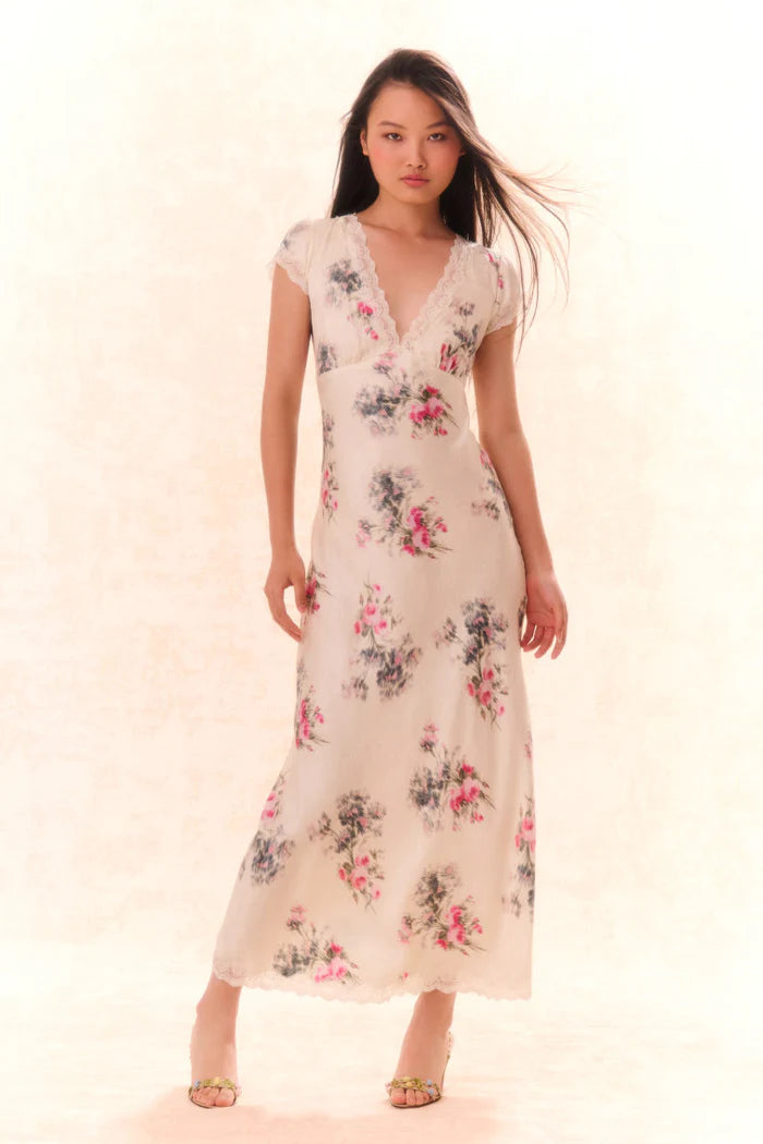 love shack fancy long dress LoveShackFancy - Theodore Printed Maxi Dress