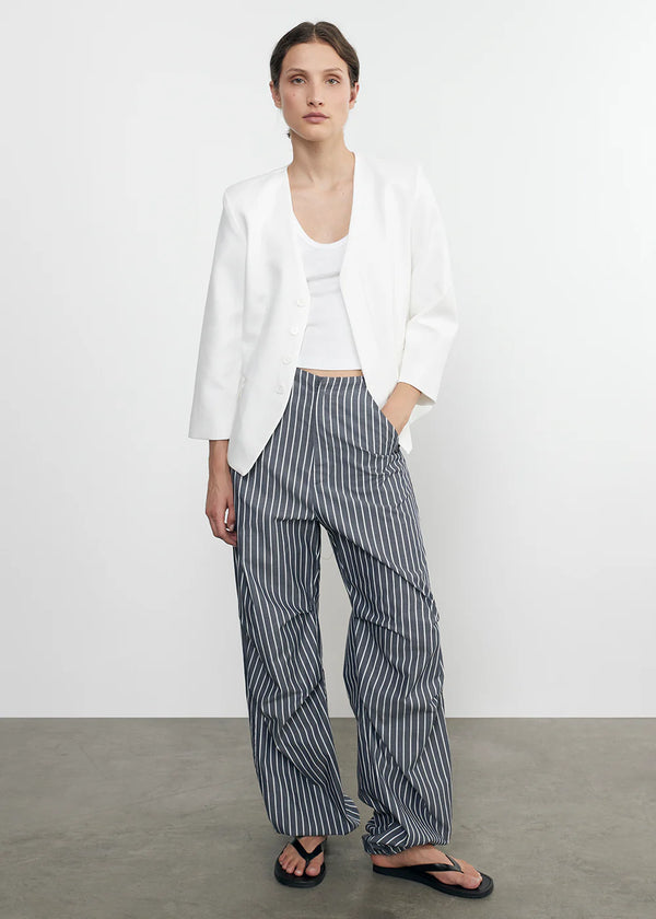 Enza Costa - Supima Baby Rib Cropped Fitted U Tank - White