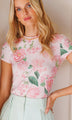Generation Love - Tate Floral Chain Top - Pink Petal Dream
