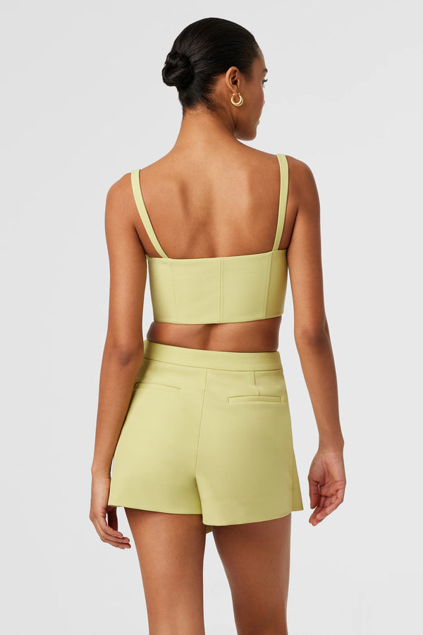 Toccin - Rhea Corset Cropped Tank - Matcha