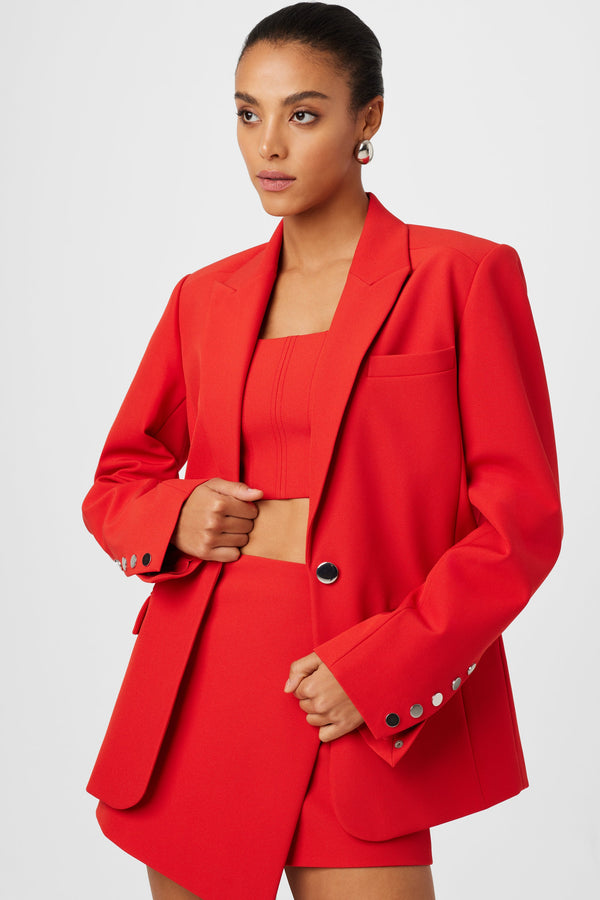Toccin - Willa Boxy Boyfriend Blazer - Poppy