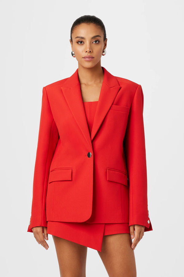 Toccin - Willa Boxy Boyfriend Blazer - Poppy