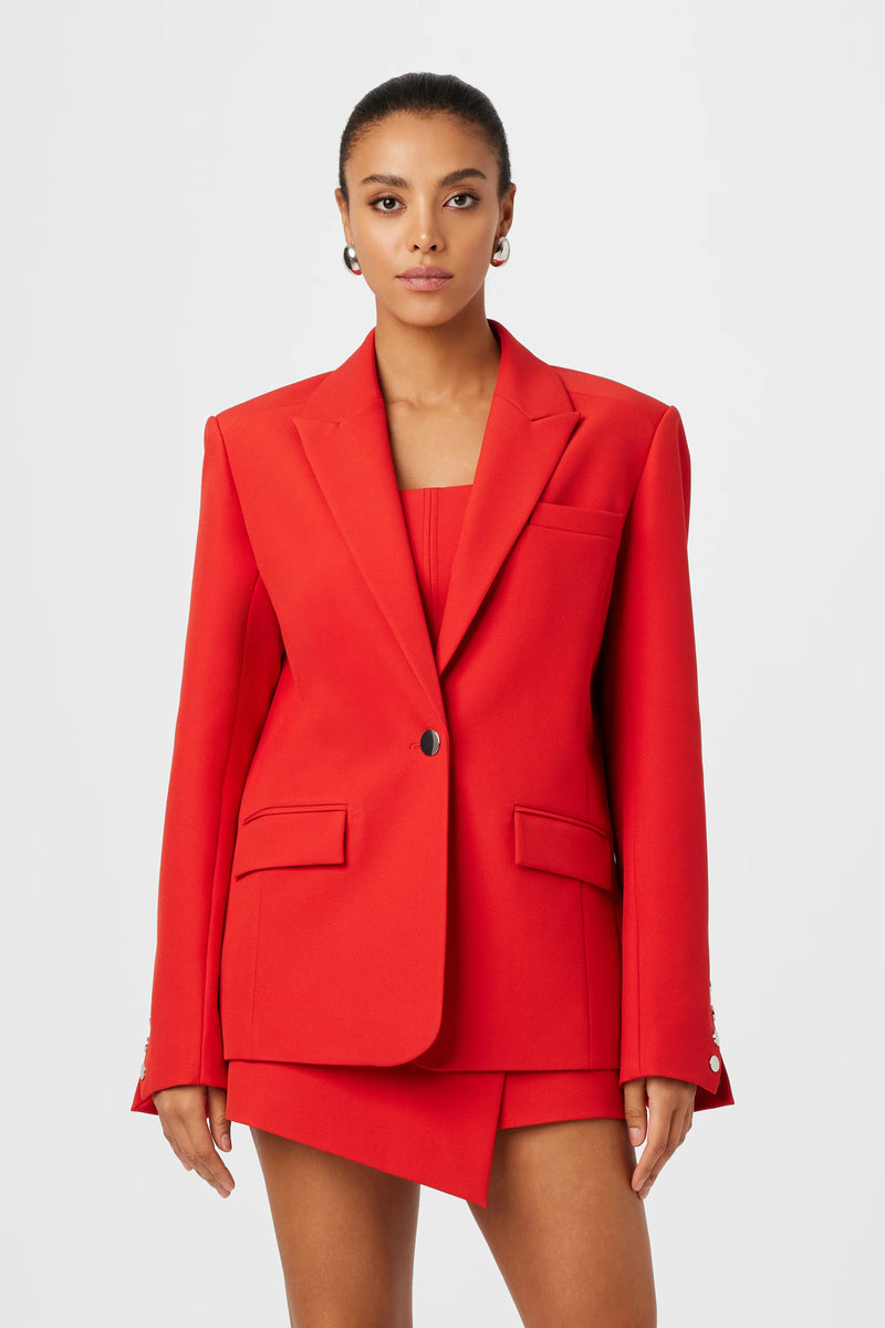 Toccin - Willa Boxy Boyfriend Blazer - Poppy