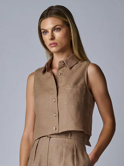 Hevron - Katja Top - Taupe