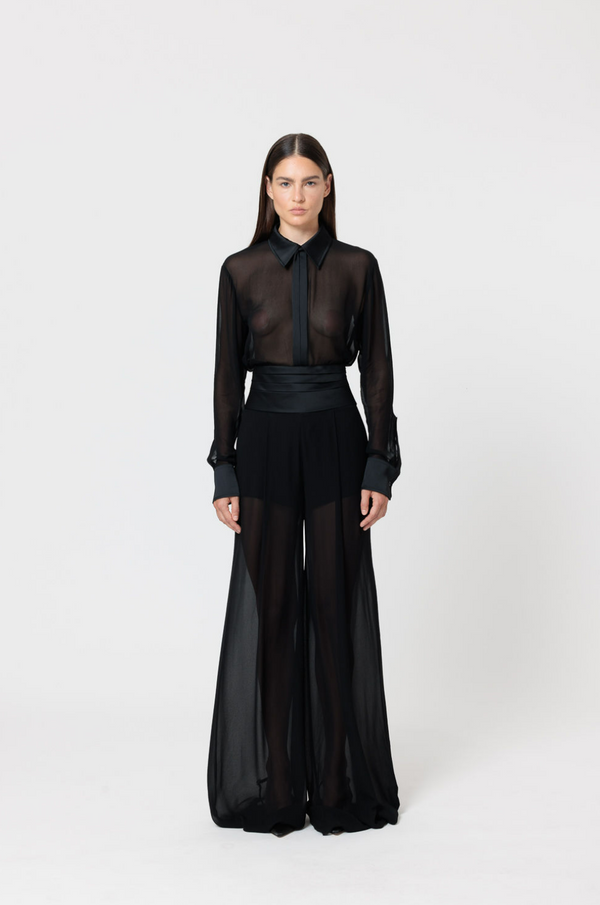 Tuxedo Palazzo Pants