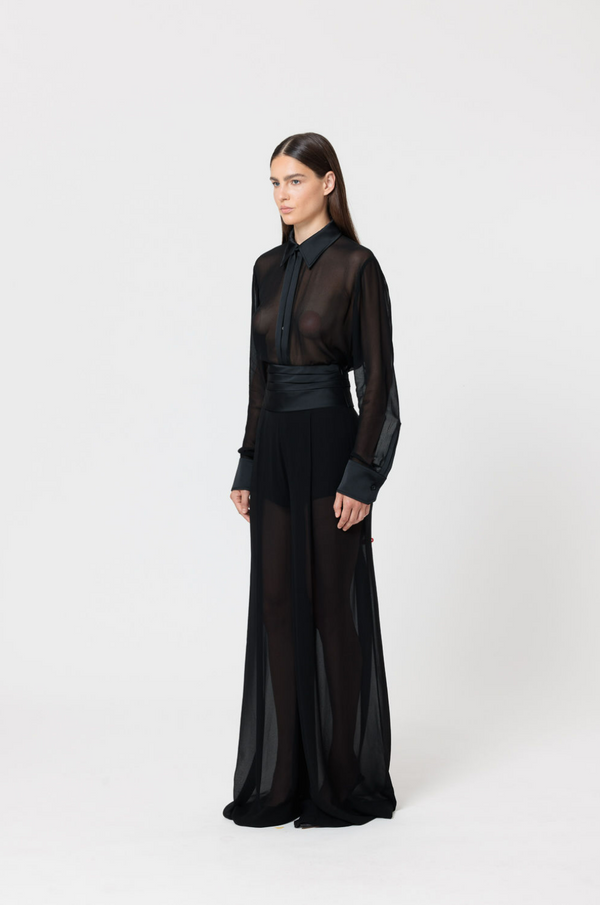 Tuxedo Palazzo Pants