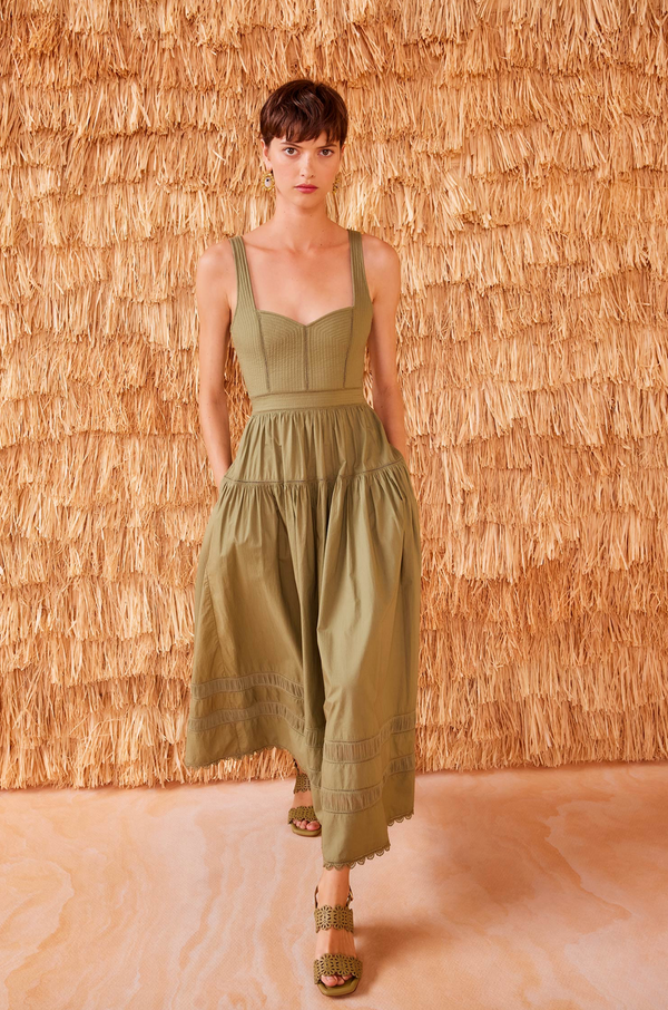 Ulla Johnson - Isadora Midi-Dress - Lichen