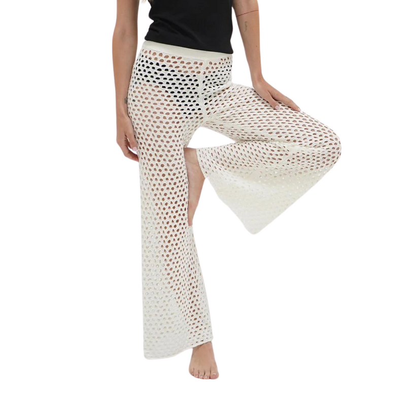 LNA - Kismet Open Knit Pant - Ivory