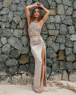 PATBO X CAMILA COELHO - Dune Jersey Maxi Skirt