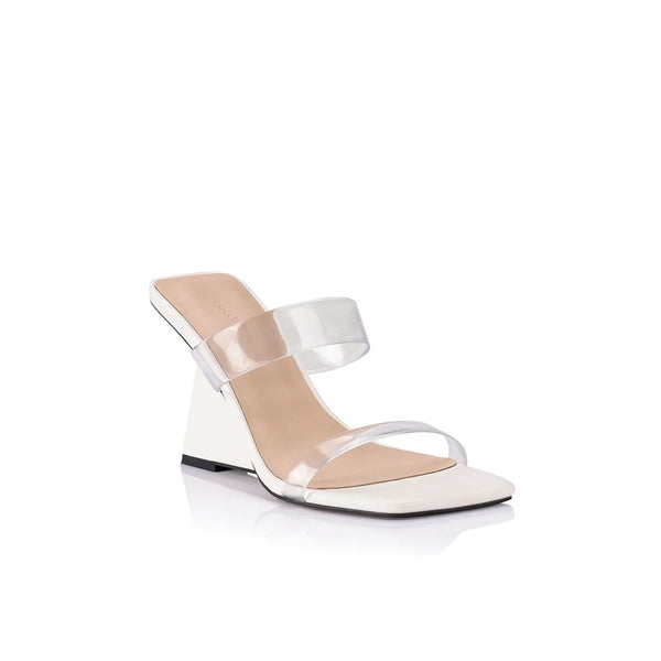 Lana Wilkinson - Brooke Wedge - Ivory Leather