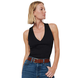 Nation LTD - Leticia Halter Top - Jet Black