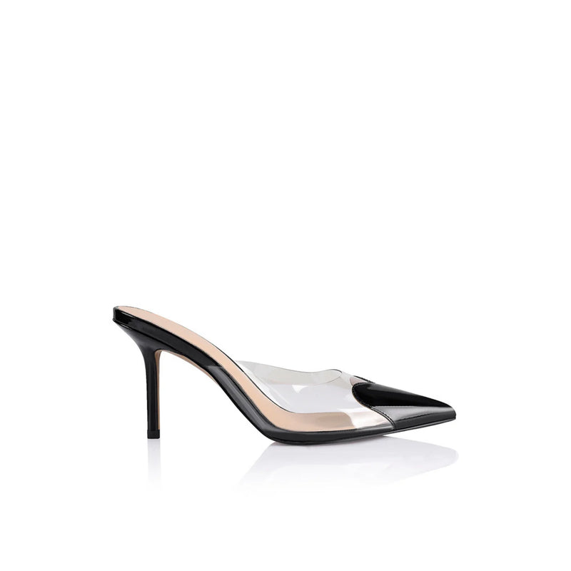 Lana Wilkinson - Raquel Mule - Vinylite & Black Patent