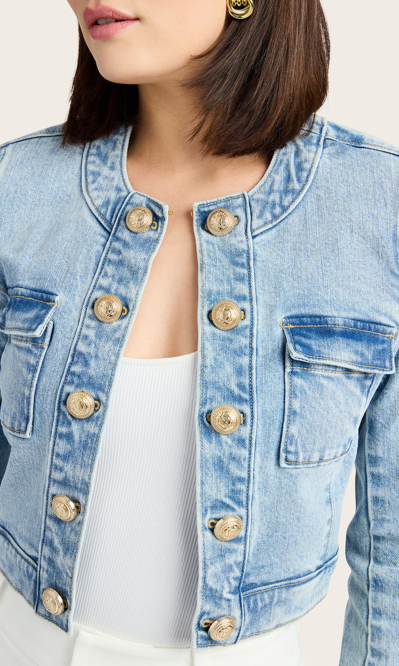 Generation love - Valentina Denim Jacket - Light Blue