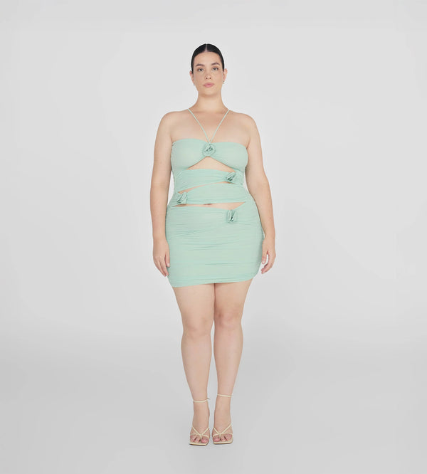 Maygel Coronel - Coari Mini Dress - Salvia
