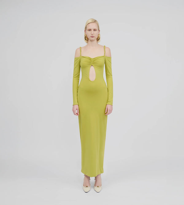 Maygel Coronel - Calice Cutout Midi Dress - Oasis Green