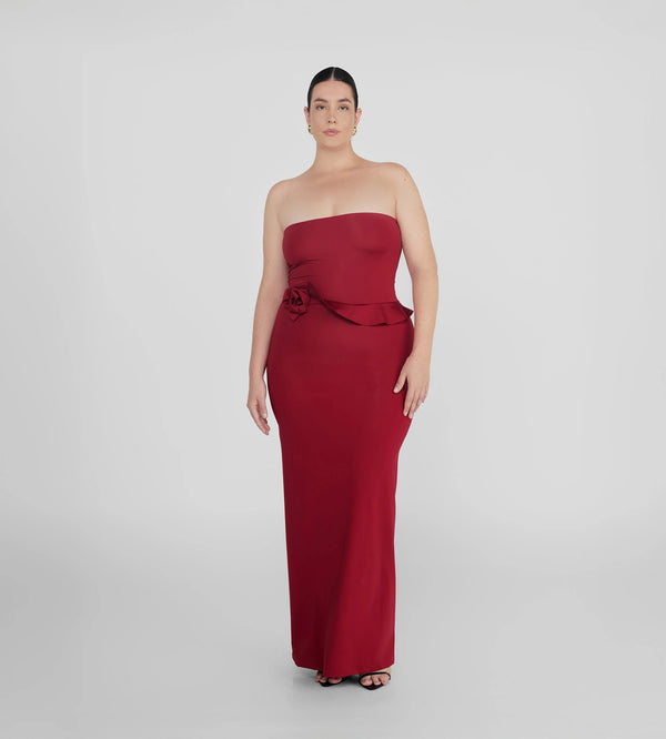 Maygel Coronel - Caracola Dress - Carmesi