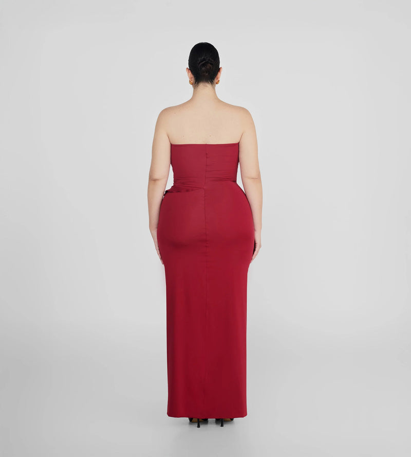 Maygel Coronel - Caracola Dress - Carmesi