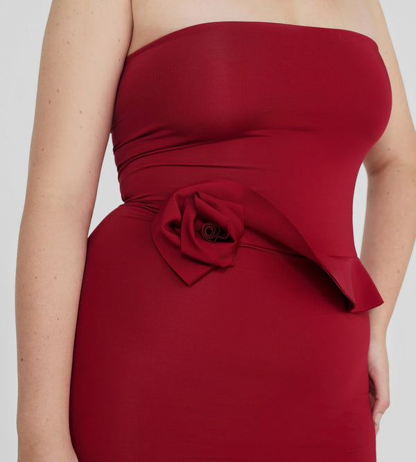 Maygel Coronel - Caracola Dress - Carmesi