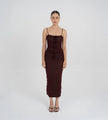 Maygel Coronel - Susurro Midi Dress - Vino