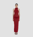 Maygel Coronel - Farol Long Dress - Merlot