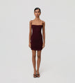 Maygel Coronel - Cromía Mini Dress - Vino