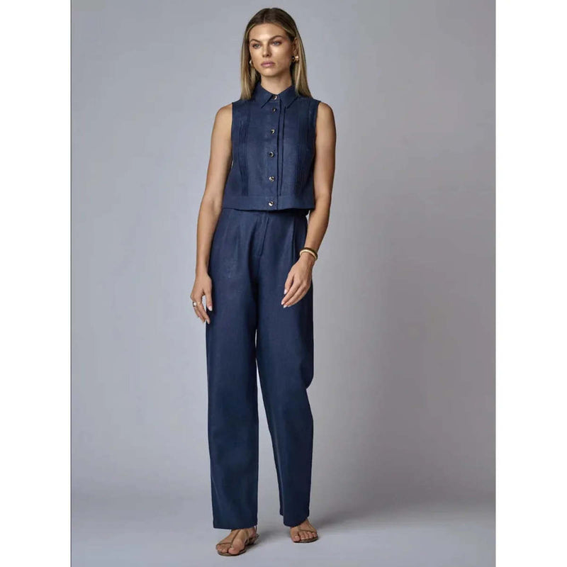 Hevron - Michelle Pant - Indigo