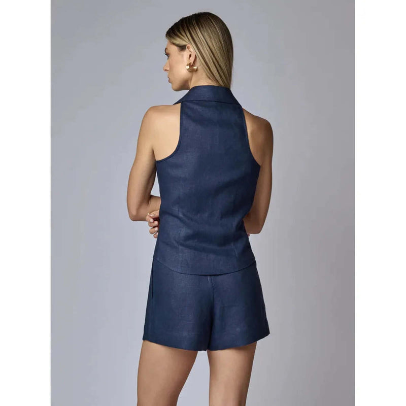 Hevron - Zinna Short - Indigo