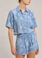 DORAH FLORAL DENIM SHORTS