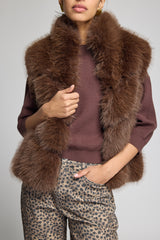 ROSARIO FAUX FUR VEST