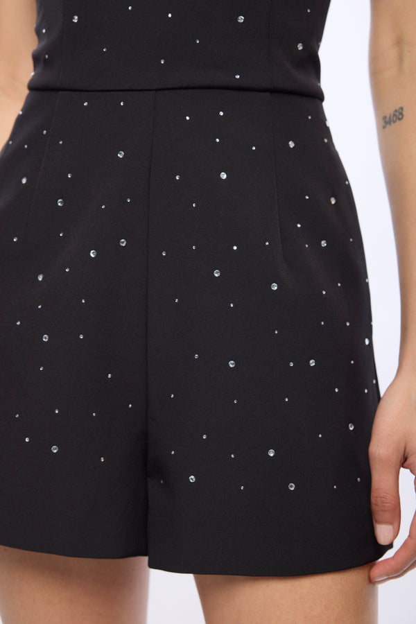 ESTELLA CRYSTAL CREPE ROMPER