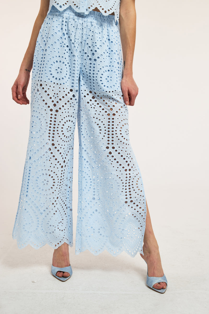 CONNIE COTTON EYELET PANTS