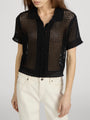 Frame - The Crochet Top - Black